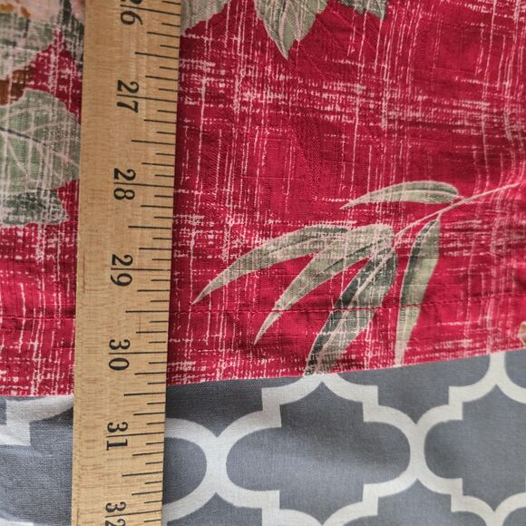 Tommy Bahama Shirt Mens Medium Red Silk Hawaiian Aloha Floral Tropical Camp - Picture 13 of 13